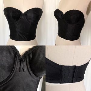 Intimates & Sleepwear - Sleek Vintage Bustier Longline Bra Intimates & Sleepwear - Sleek Vintage Bustier Longline Bra